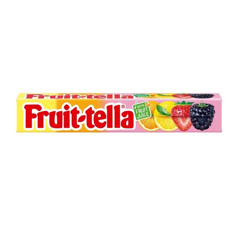 Конфеты жевательные Fruit-tella Ассорти 41 г Конфеты жевательные Fruit-tella Ассорти 41 г
