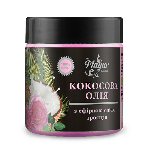 *Mayur Масло кокосове с еф.олією троянди 140мл