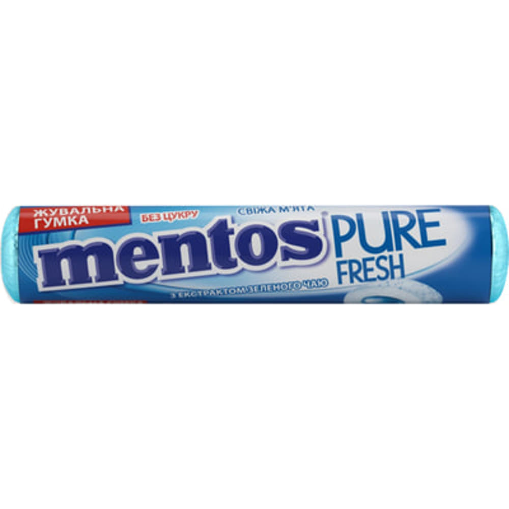 *Жевательная резинка Mentos PUREFRESH Roll Мята 15,75г *Жевательная резинка Mentos PUREFRESH Roll Мята 15,75г