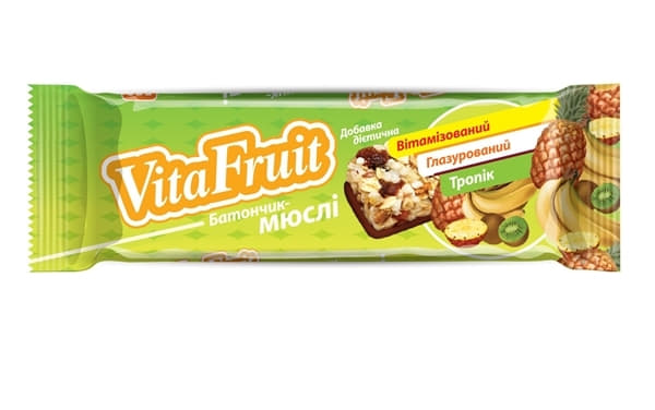 *Батончик-мюслі Vita Fruit тропік 25г