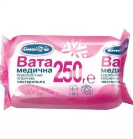 *Вата Білосніжка мед.н/стер.ролик 250г