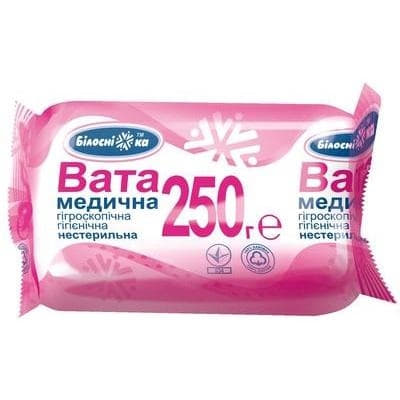 *Вата Білосніжка мед.н/стер.ролик 250г