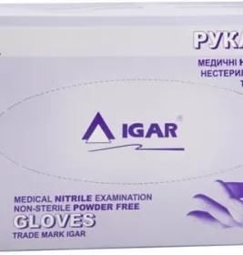 *Рукавички Igar нестерил.нітрил.б/пудри  р.5-6