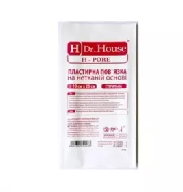 *Повязка пласт. H Dr.House Н-Pore 10 см*20 см нетканая основа