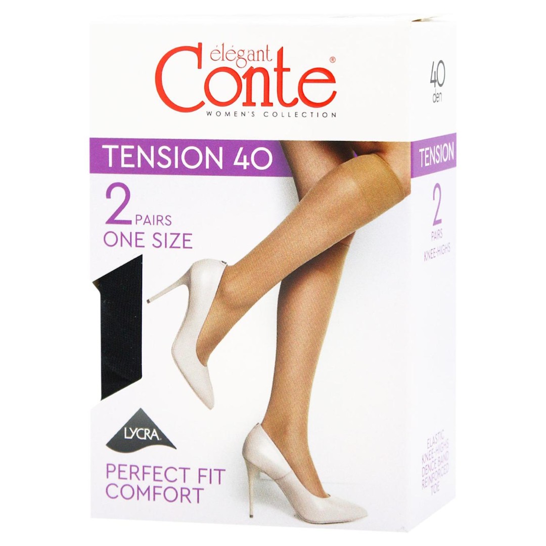 *CONTE гольфы Tension 40den 2 пари р.23-25 Nero *CONTE гольфы Tension 40den 2 пари р.23-25 Nero