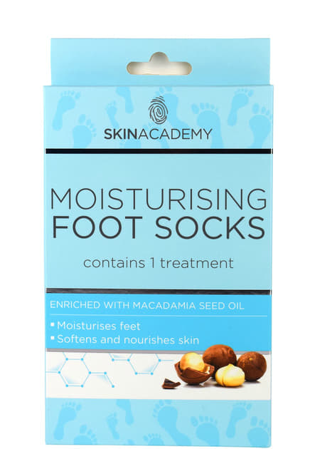 *Skin Academy шкарпетки д/ніг зволожуючі Macadamia Nut