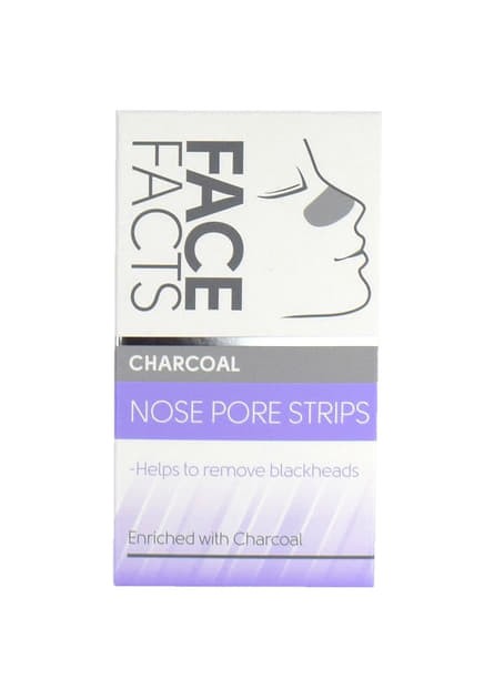 *Полоски Face Facts очищающие для носа Charcoal 6шт *Полоски Face Facts очищающие для носа Charcoal 6шт