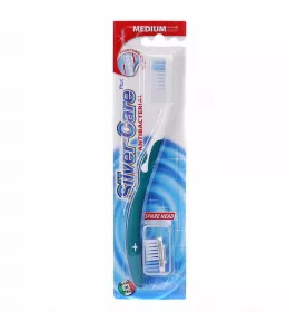 *Зубная щётка Silver Care Plus Medium со сменной головкой 4337