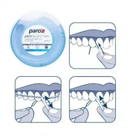 *Зубная нить Paro Swiss paro brush'n floss 20*15см