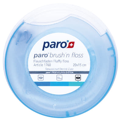 *Зубна нитка Paro Swiss paro brush'n floss 20*15см