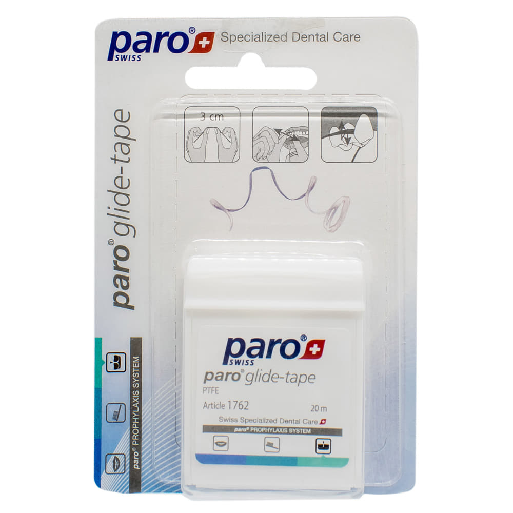 *Зубна стрічка Paro Swiss glide-tape, тефлонова, 20м