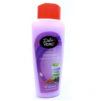 *Крем-гель Dolce Vero д/душу Ягідні макаруни 330мл