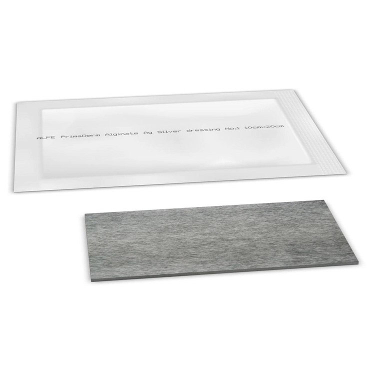 *Пов'язка Алпе ПримаДерм з альгінатом кальцію та іонами срібла 10*20см №1