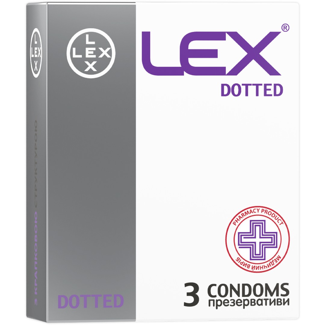 *Презерватив LEX Dotted №3 точечные *Презерватив LEX Dotted №3 точечные