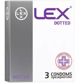 *Презерватив LEX Dotted №3 точечные