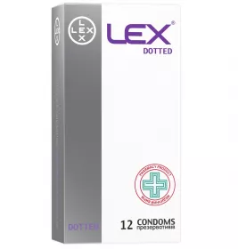 *Презерватив LEX Dotted №12 точечные