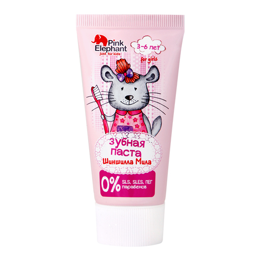 *Pink Elephant зубна паста дит.Шиншилла Міла 50мл