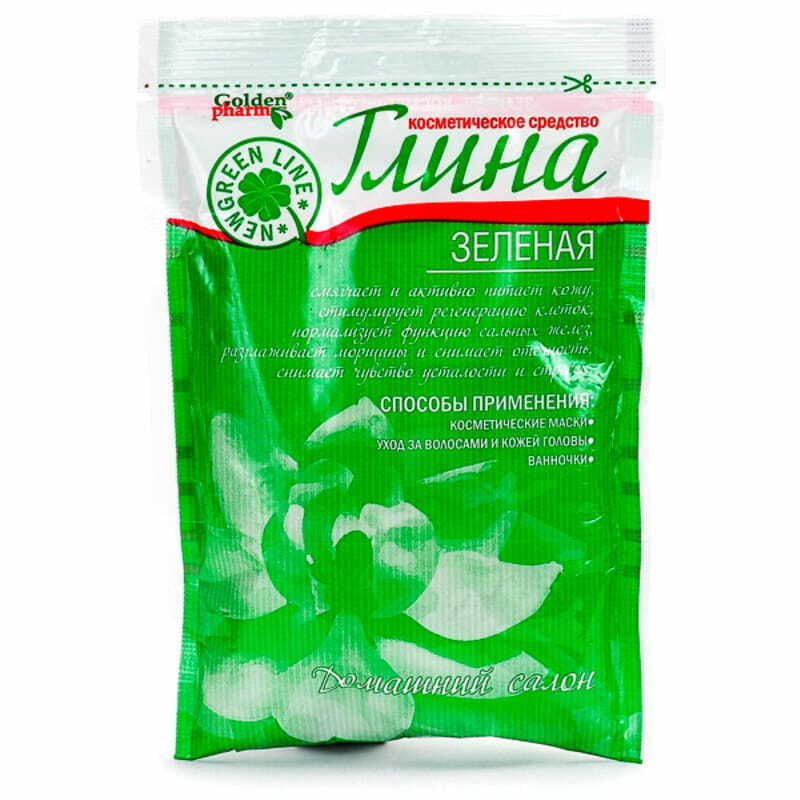 *Глина червона косметична, Golden Pharm, 60г