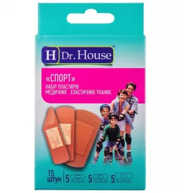 *Набір пластирів мед.Dr.House Спорт ткан. №15