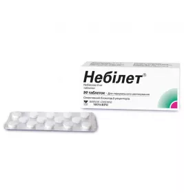 Небілет таблетки 5 мг 90 шт. (10х9)