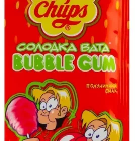 Жевательная резинка Chupa Chups Fairy Floss Клубника сладкая вата 11г