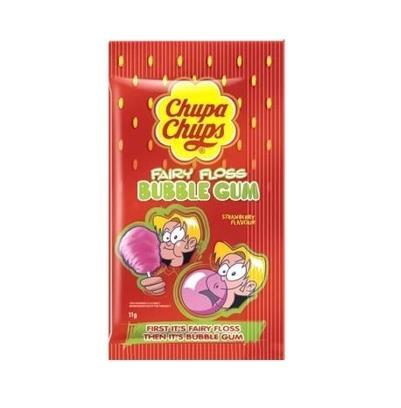 Жувальна гумка Chupa Сhups Fairy Floss Полуниця (солодка вата) 11г