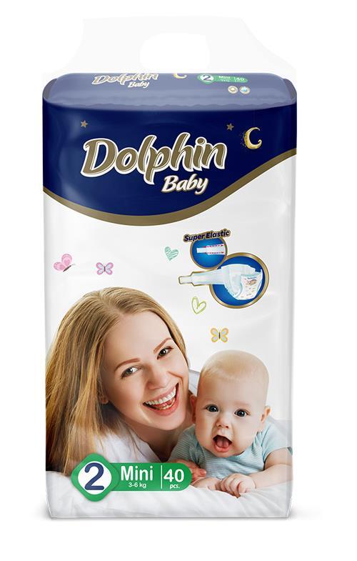 *Підгузки дитячі Dolphin Mini (3-6) №40