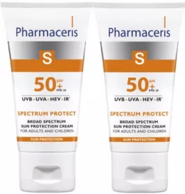 *Набір Pharmaceris S Крем сонцезахисний широкого спектру дії SPF50+ 2*50мл