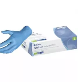 *Перчатки смотровые Medicom Safe-Touch латексные припудренные, розмір L, нестерильные, 100 шт