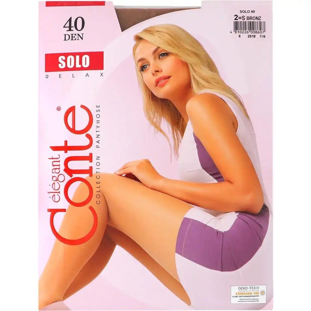 *CONTE колготы жен. Solo 40 den 2 Mocca