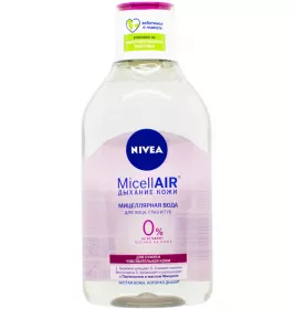 *NIVEA MicellAIR міцелярна вода д/сухої, чутливої шкіри 400мл 89258
