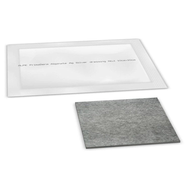 *Пов'язка Алпе ПримаДерм з альгінатом кальцію та іонами срібла 10см*10см №1