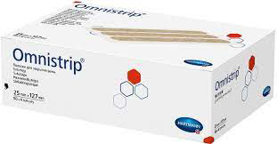 *OMNISTRIP 25 х 127 мм смужки стер. д/зведення країв ран (4 смужки)