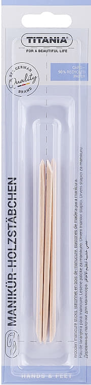 *Дерев'яні палички манікюрні Titania 1033 B, 3 шт
