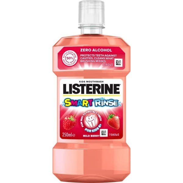*Listerine Smart Rinse ополаскиватель д/полости рта детский 250мл *Listerine Smart Rinse ополаскиватель д/полости рта детский 250мл