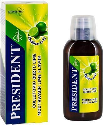 *Дитячий ополіскувач President Clinical Лайм від 6 до 12 років 250мл