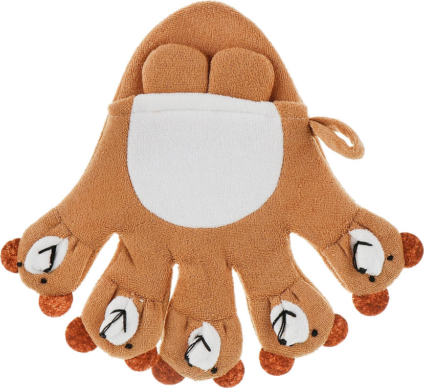 *Мочалка рукавиця ніжна дитяча Titania art. 9203