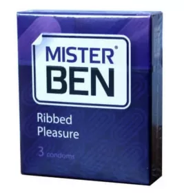 *Презерватив Mister Ben Ribbed Pleasure №3