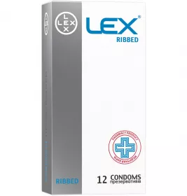 *Презерватив Лекс LEX Ribbed №12 ребристые