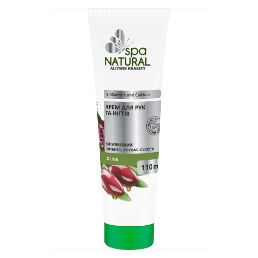 *Крем д/рук та нігтів Natural Spa оливковий 110мл