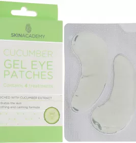 *Skin Academy патчи под глаза гелевые Cucumber 4 пары
