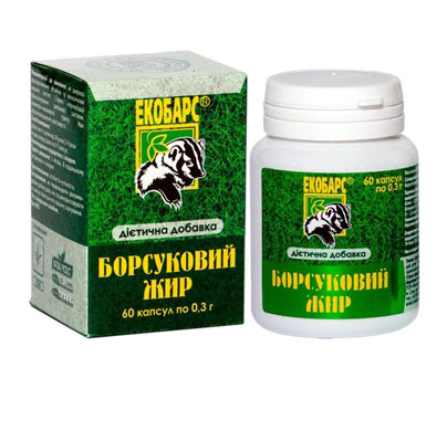 *Борсуковий жир капс. №60 Екобарс