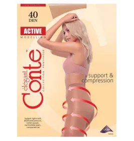 *CONTE колготы жен. ACTIVE 40, р. 5, Nero