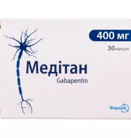Медітан капсули по 400 мг 30 шт.