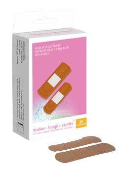 *Набір пластирів мед. Леобант Асорті стрейч №20