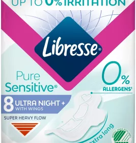 *Прокладки Libresse Pure Sensitive Ultra Night + Ночные №8