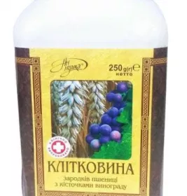 *Клітковина зародків пшениці Аннушка з кісточками винограду, 250 г