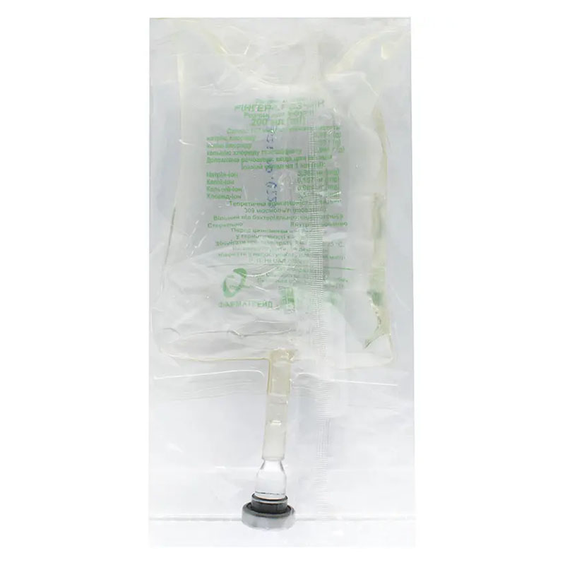 Рінгера розчин для інфузій по 200 мл у контейнері