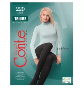 *CONTE колготи жін. Triumf 220 den 4 Nero