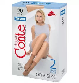 *CONTE шкарпетки Tension 20 р.23-25 Bronz 2 пари